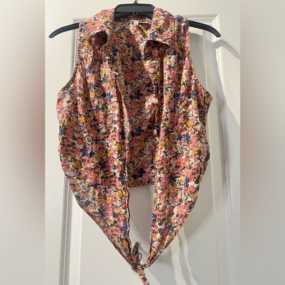 Cute Floral Crop Top